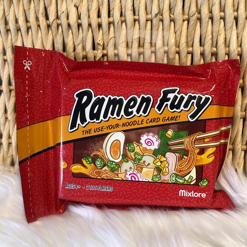 Ramen Fury Card Game Use Your Noodle Card Game- Red NIP